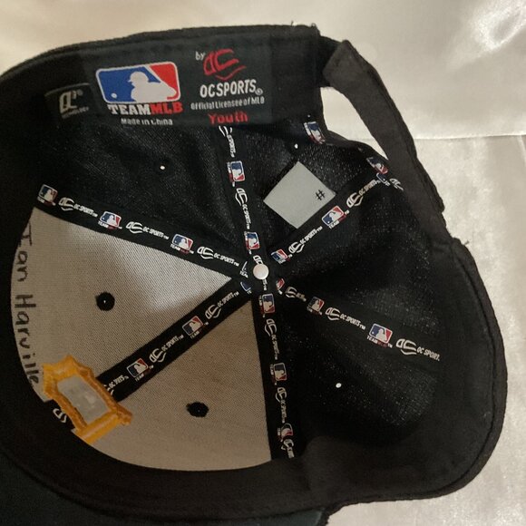 Pittsburgh youth Pirates Black & Yellow Youth Adjustable Team MLB Hat By OC - Picture 5 of 6